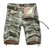 2 Colors Mens Shorts Dhgate Cargo Shorts Plaid Casual Cargo Pants With Pockets Athletic Short Pants Male Outdoor Beach Board