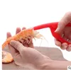 Éplucheurs de crevettes rapides Deveiners Éplucheur de crevettes Dispositif de pelage Cuisine créative Coquille de cuisine Outils de fruits de mer Facile à utiliser Gadget de cuisine GB702