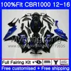 Inyección para HONDA CBR 1000RR 2012 2013 2014 2015 2016 273HM.62 CBR1000 RR CBR 1000 RR Llamas azules stock CBR1000RR 12 13 14 15 16 Carenados