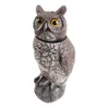 pestcontrol Carecrow Owl Decoy Statue de Realistic Fake Extérieure Pest Deterrent Bird-Peint à la Main Jardin Protector Scares Away Squirrels Pige