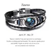Ny design 12 konstellationer Armband Kan skräddarsy Lysande Hängsmycke Armband Mode Glass Dome Geometri Smycken För Män Kvinnor