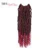 Wysokiej jakości bomba skręt oplatający włosy przedwkręcone skręcone kręte szydełka bombę syntezytową Twist Crochet Hair Extensions Soft Curly End