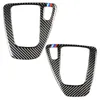 Kolfiber för BMW 3 -serie E90 E92 E93 Interiörväxel Air Conditioning CD Panel Dörr Armstäckning Trim Sticker Car Accesso328H