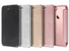 Luksusowe szyte PU Leather Clear Powrót Chrome Edge Flip Wallet Card Stand Shockproof Phone Case Pokrywa dla Apple iPhone 6 7 8 plus x xr xs max