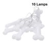 10LEDS 20LEDS Halloween Strip Lekkie Wodoodporne Outdood Wodoodporne LED Dekoracja świąteczna Oświetlenie Bateria Bateria ciepła White3269868