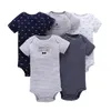 Uniesx nouveau-né bébé barboteuses vêtements 5 pièces/lot combinaisons pour bébés 100% coton enfants Roupa De Bebe filles garçons bébé vêtements