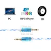 Cavo audio stereo AUX da 3,5 mm Cavo ausiliario a doppio colore Cavo jack maschio a maschio M / M 1 M / 3FT per telefono cellulare Samsung 200 pezzi senza confezione