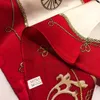 4 pièces femmes foulard en soie marque foulard en soie femmes lettre châle écharpe mode cou anneau cadeau de noël Whole5889898