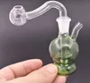 Mini Pocket Glass Oljebrännare Bong för oljeplattor Bongs Små rökning Vattenrör Dab Rig Ash Catcher med 10mm Man Glasolja Burne Pipe