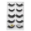 5 pairs Eyelashes Hot 3D Mink Lashes Naturalne Długie 1 Box Mink Eye Lash 1cm-1.5cm Fałszywy Eyelashe Full Strip Lashes G8 Series