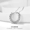 Ins Top Vente Simple Bijoux De Mode 925 Sterling Silver Round Cut Blanc Clair 5A Cubic Zircon Promise Femmes Mariage Bracelet De Mariée Cadeau