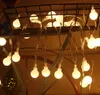 電池式弦照明、33ft / 10m 100 LED電球暖かい白いグローブ弦照明、装飾的なタイマーの妖精の光