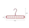 Cabides mágicos multifuncionais dos cabides do organizador que economiza a cremalheiras do gancho do gancho de cabo multi-porto Rack Cachecol plástico dos cabides para a roupa