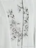 Bescheiden zilvergrijs drie stukken Moeder van de bruid broek past a line flowy chiffon juweel hals applaukjes lange jas moeder jurk formeel