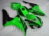 Injection mould plastic fairing kit for HONDA fairings CBR1000RR 2006 2007 black green aftermarket CBR 1000 RR 06 07 CP75