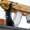 1000ml Luxury Large Creative Rifle Gun Whisky Decanter Set med träbas