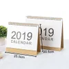 Wholesale Office Desktop White Stand بسيط كبير الحجم التقويم 2019 مخطط شهري أسبوعي قابل للكتابة الشهرية الخطة اليومية DH0645
