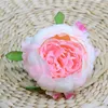 Fake Chinese Peony Flower Head Dia. 8cm/3.15" Simulation Round Half Open Peonia for DIY Bridal Bouquet Background Wall Accessories