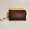 M62650 KEY POUCH POCHETTE CLES 디자이너 패션 여성 남성 키 링 지퍼 신용 카드 소지자 동전 지갑 럭셔리 미니 지갑 가방 매력