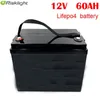 12V 60ah Deep Cycle Lifepo4 battery pack with BMS for Solar System