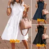 Vonda Sexy Dress女性ヴィンテージノースリーブRufhledミニドレス2020サマービーチホリデーSUNDRESS BOHEMIAN VESTIDOSプラスサイズRobe1