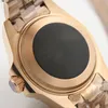 44MM Automatic Gold Stainless Steel Bracelet Date Mens Watches Top 2813 Black Dial Ceramic Top Ring Luminous Hands Sapphire Mechan250y