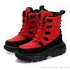 Bottes chaudes souples hiver doux designer dentelle type2 triple blanc noir rouge homme garçon hommes bottes hommes baskets chaussures de marche en plein air