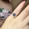 YHAMNI Silber 925 Schmuck Damen Verlobungsring mit Zertifikat Big 8mm Moissanite Ring Braut Wending Geschenk Großhandelsgröße 4-10 R279