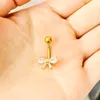 2020New Stainless Steel Navel Piercings Zircon Belly Button Rings Piercings Navel Piercing Belly Navel Body Jewelry Piercings Wholesale