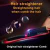 HOT Hair Care Tourmaline Ceramic Hair Straightener Anion Comb Flat Instant Iron Comb 6 Temperature Digital Control Free shipping