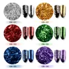 Nail Art Glitter Altın Gümüş İpek Çizgili Çizgiler Sequins Sihirli Etkisi Krom Toz Ayna Toz Alüminyum Folyo Gevreği Dekorasyon C19011401