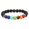 Herren Armbänder Luxus Schmuck Perle Naturstein Schmuck Günstige Anker Perlen Buddha Armband Für Männer Frauen Buddha Lava Chakra Armband