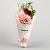 عيد الأم المجففة زهرة باقة مربع الاصطناعي الزهور المجففة باقة عيد الأم ميني باقة PVC مربع هدية