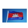 150x90cm Kambodja Flagga Enkeltutskrift 80% Bleed Digital Tryckt Polyester, Utomhus Inomhusanvändning, Drop Shipping