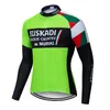 2020 Euskadi Cienka sekcja Długie Rękaw Jersey Jersey Zestaw Odzież Maillot Ropa Ciclismo Rower Nosić Odzież Bike Uniform Set