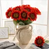 Tournesol de Simulation chaud, décoration de la maison, arrangement de fleurs de vase à fleurs, accessoires et fleurs décoratives de fête 5980