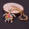 Moda Animale Tartaruga Collana Pendenti Smalto Brillante Tartaruga Multi Collana Donna Gioielli Mare Regali Di Natale Anime