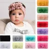 Lace Flower Hair Bow Band Accessoarer Baby Girl Kids Toddler Headband Solid Headwear Hairband Foto Props Gifts TS105