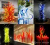 Modern Art Decro LED Floor Lamps 100% Hand Made Blown Murano Style Glass Standing Decorative Lamp for Villa H otel Hall