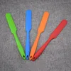 Long handle silica gel spatula cake cream Bakeware mixer baking dough scraper butter knife kitchen cakes baking tool 4 colors T3I5696