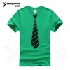 여름 가짜 정장 넥타이 프린트 T 셔츠 컬렉션 3D 고품질 남자 브랜드 패션 코튼 T - 셔츠 재미있는 넥타이 Tshirts Mens 디자이너 XS-3XL