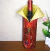 Chinese Handmade Silk Wine Bottle Cover With Chinese Knot New Year Christmas Table Decoration Bottle Cover Bags SN01