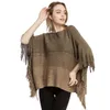 Wholesale-knit ponchos Leisure Cardigan Knitting Coat lady Batwing Cape Poncho shawl wraps Cardigan Sweater 100*100CM