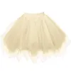 Kvinnors högkvalitativa veckade gasväv kort kjol vuxen tutu dans kjol balett dansfest kostym bröllop tillbehör g20
