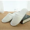 Wegwerp slippers dikke zolen koraal fleece antislip huisgast dikker reishotel wit zachte comfortabele delicate wegwerpzadels