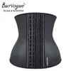 Burvogue 여성 라텍스 코르셋 허리 컨트롤 코르셋 및 Bustier 강철 밑바닥 밑바닥 허리 트레이너 코르셋 슬리밍 셰이퍼 Corselet Y19070301