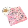 42x42см хлопок японской печатный платок вишневой платок вишневой платок маленький квадрат