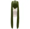 Vocaloid senbonzakura cosplay wig hatsune miku verde peruca + 2 rabos de cavalo