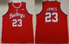 Jam Custom Ohio State Buckeyes 2020 Grey Retro Basketball Red Bhet