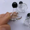 UFO Glass Carb Cap OD 30mm Air Directional Hat style with hole dome for Quartz banger Nails dab oil rigs